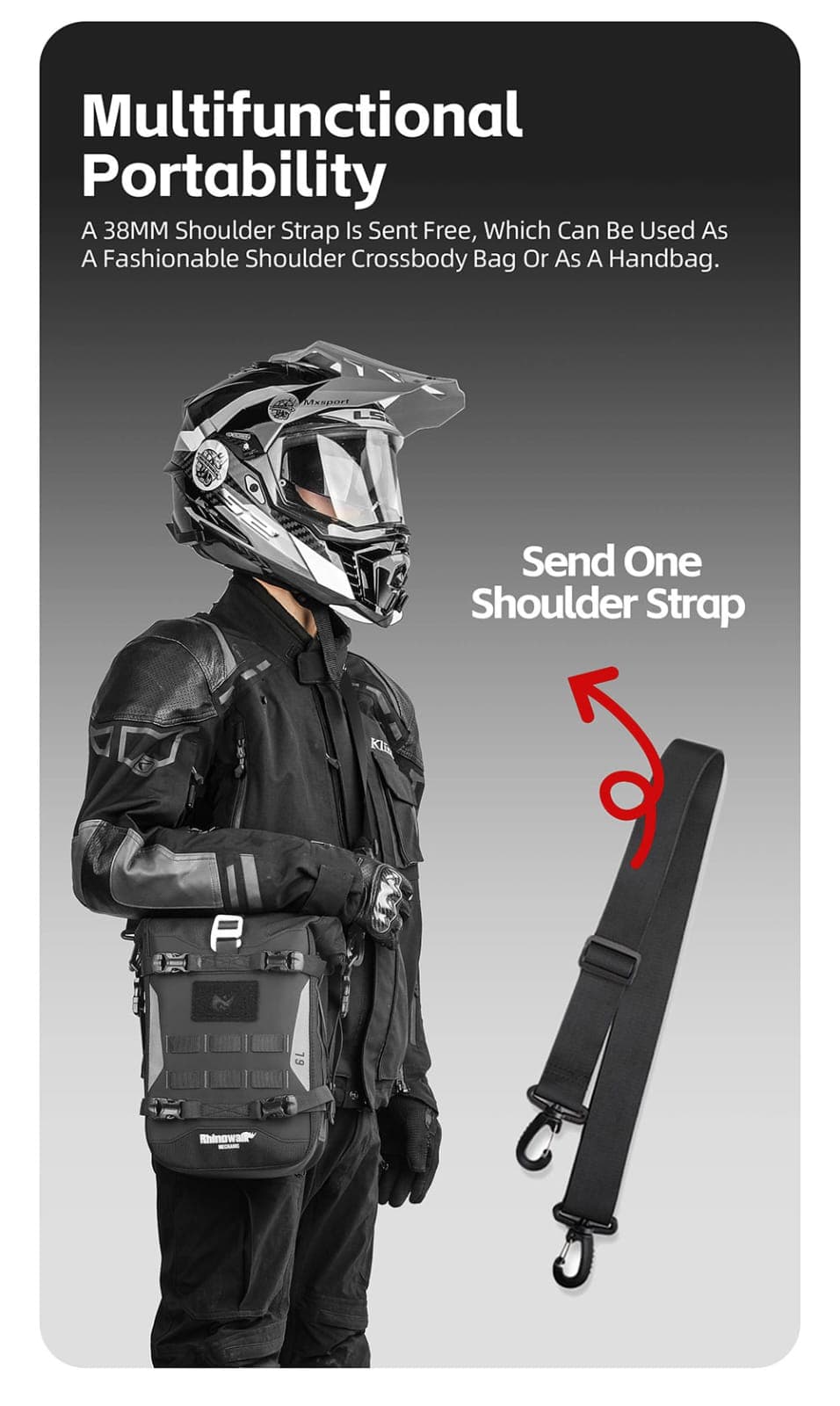 Rhino walk Motorcycle Crash Bar Bag
