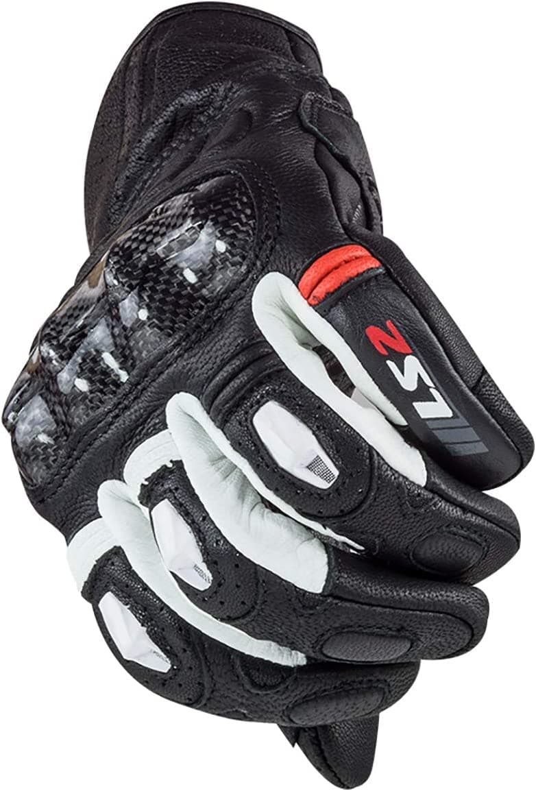 LS2 Spark Men's Leather Motorcycle Gloves