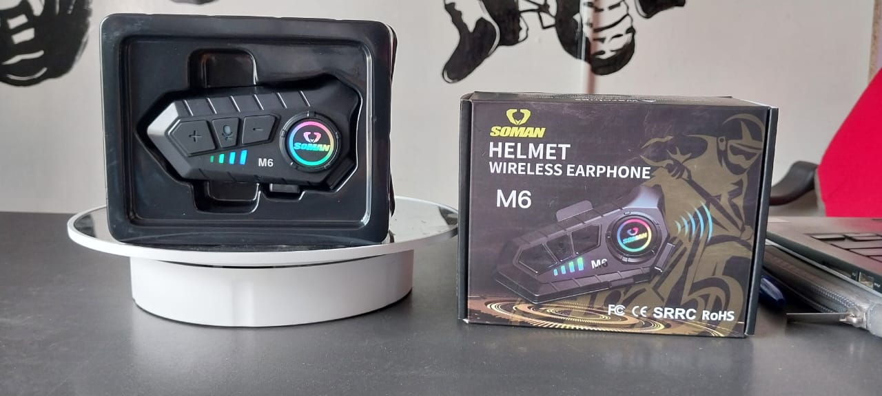Soman Helmet Intercom - Soman M6.jpg | Premium Motorcycle Gear Kenya